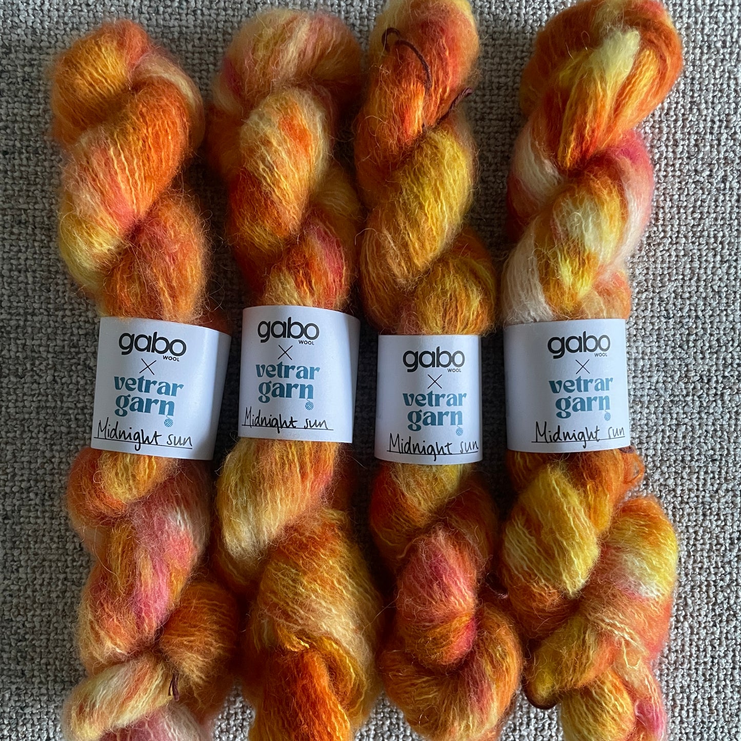 GABO x Vetrar garn handlitað garn