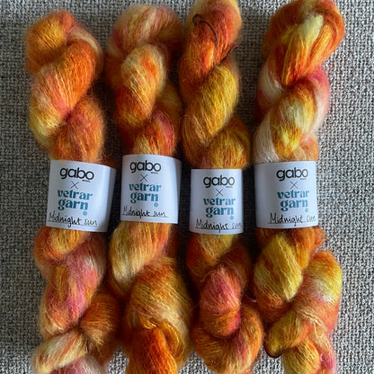 GABO x Vetrar garn handlitað garn