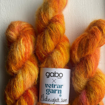 GABO x Vetrar garn handlitað garn