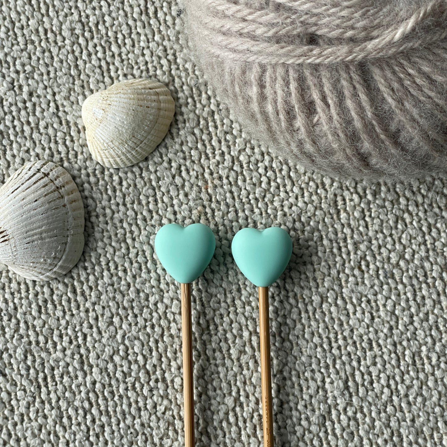 Hjarta prjónastopparar