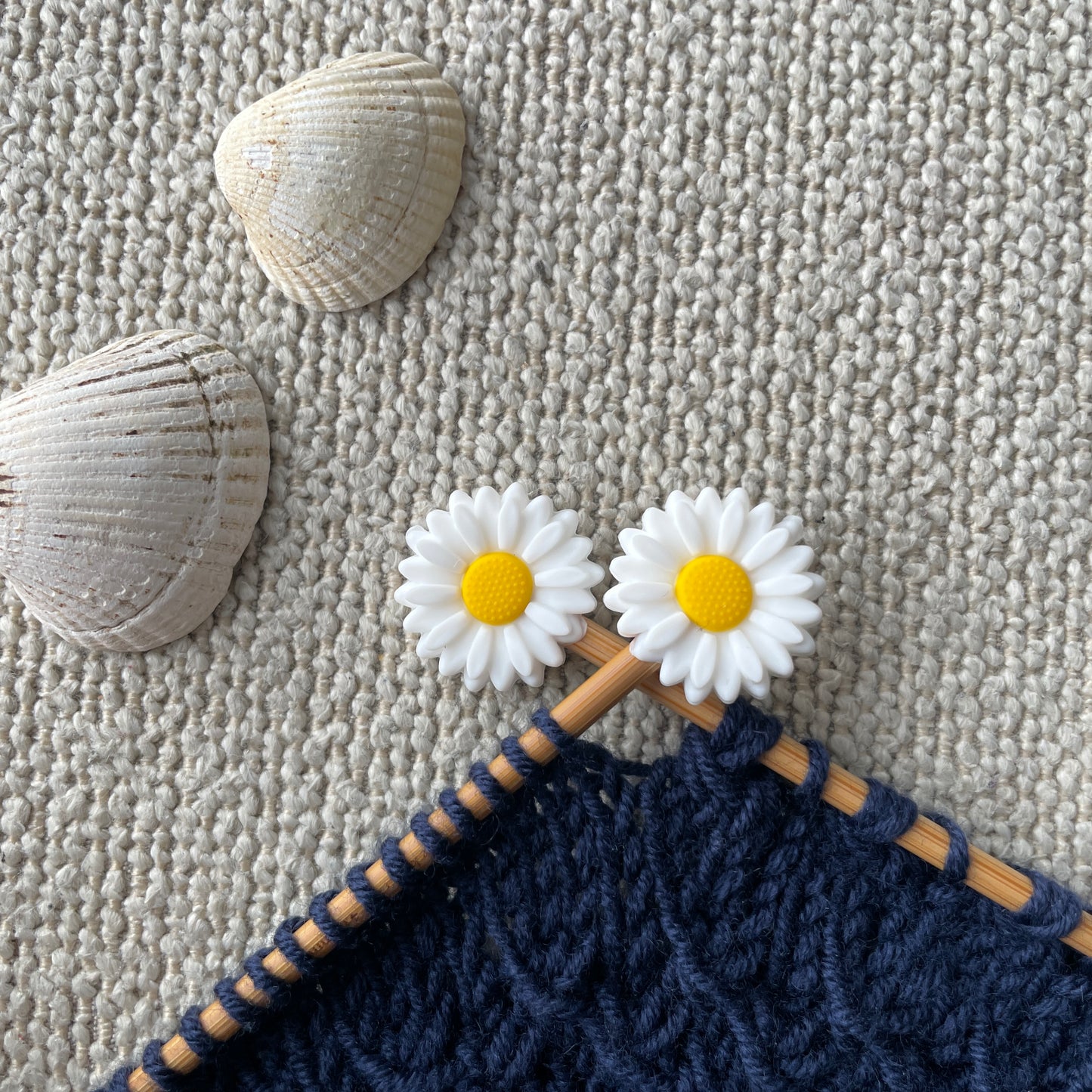 Blóma prjónastopparar