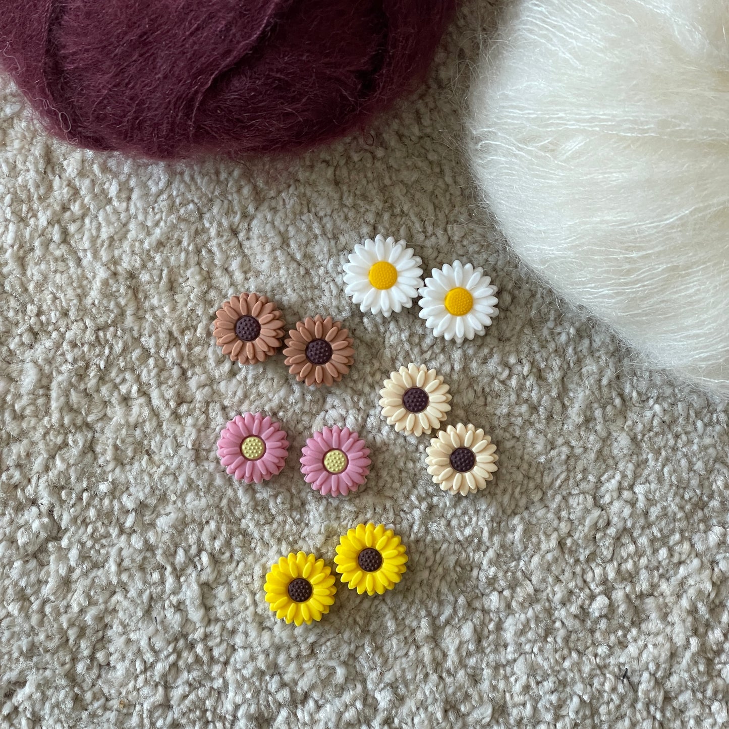 Blóma prjónastopparar