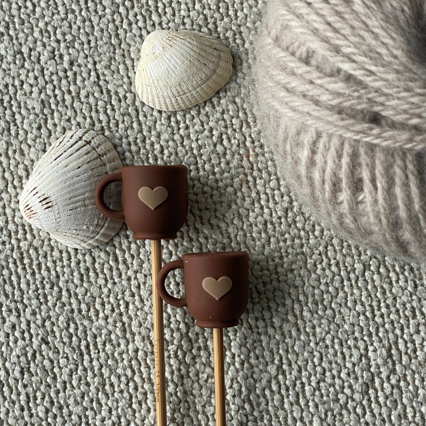 Kaffibolla prjónastopparar