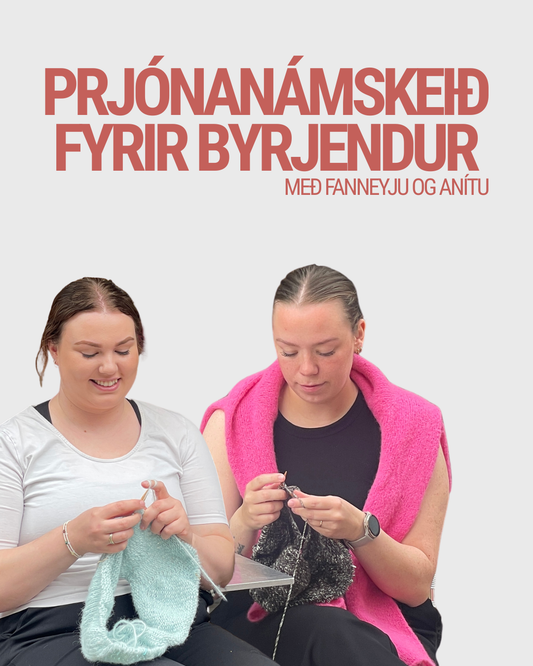 Prjónanámskeið fyrir byrjendur